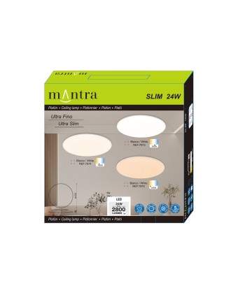 SLIM * PLAFÓN LED 37 CM - 5000K - BLANCO